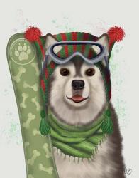 Husky Snowboard | Obraz na stenu