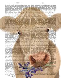 Cow Cream, Bluebells Book Print | Obraz na stenu