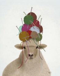 Sheep with Wool Hat, Portrait | Obraz na stenu