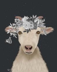 Goat 1, White Flowers | Obraz na stenu