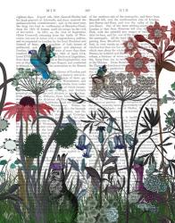 Wildflower Bloom, Rabbit Book Print | Obraz na stenu