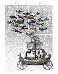 Bird Boat Book Print | Obraz na stenu