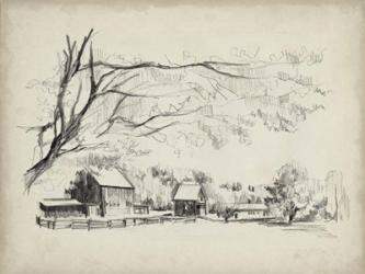 Sketched Barn View I | Obraz na stenu