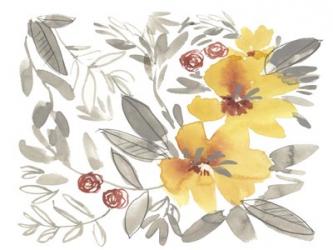 Golden Flower Composition II | Obraz na stenu