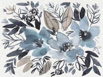 Blue & Paynes Blooms I | Obraz na stenu