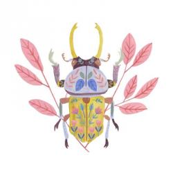 Floral Beetles II | Obraz na stenu