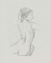 Female Back Sketch II | Obraz na stenu