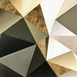 Gold Polygon Wall I | Obraz na stenu