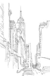 Pencil Cityscape Study III | Obraz na stenu