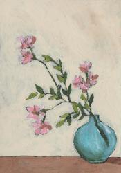 Blossom in Blue Vase I | Obraz na stenu