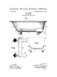 Bath Time Patents I | Obraz na stenu