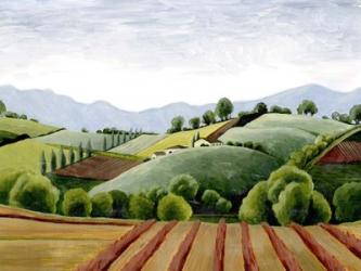 Tuscan Valley Sketch III | Obraz na stenu