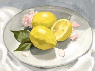 Lemons on a Plate I | Obraz na stenu