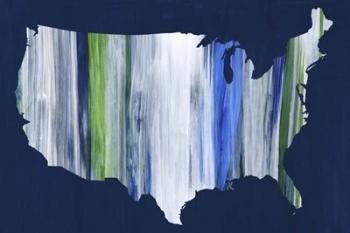Brushstroke USA | Obraz na stenu
