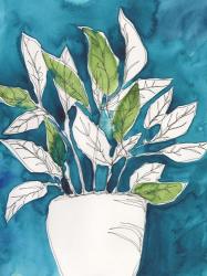 Green Leaves in Pots II | Obraz na stenu