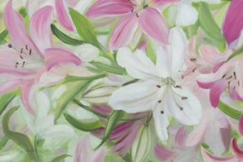 Pink and White Lilies IV | Obraz na stenu