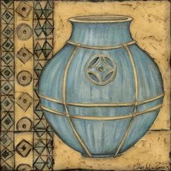 Square Cerulean Pottery I | Obraz na stenu