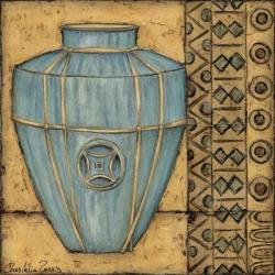 Square Cerulean Pottery II | Obraz na stenu