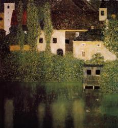 Unterach Manor and Lock Chamber on the Attersee Lake, c.1908 | Obraz na stenu