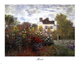 The Artist's Garden in Argenteuil (A Corner of the Garden with Dahlias), c.1873 | Obraz na stenu