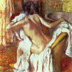 Woman drying herself | Obraz na stenu