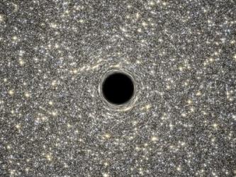 Artist's Concept of Giant Black Hole in Center of Ultracompact Galaxy | Obraz na stenu