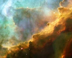 A Perfect Storm of Turbulent Gases in the Omega/Swan Nebula (M17) | Obraz na stenu