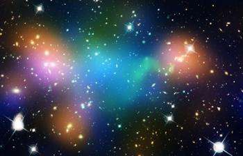Galaxy Cluster Abell 520 (HST-CFHT-CXO Composite) | Obraz na stenu