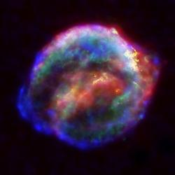 Kepler's Supernova Remnant In Visible, X-Ray and Infrared Light | Obraz na stenu