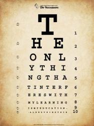 Einstein Eye Chart | Obraz na stenu