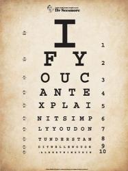 Einstein Eye Chart II | Obraz na stenu