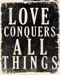 Love Conquers All - Voltaire Quote | Obraz na stenu
