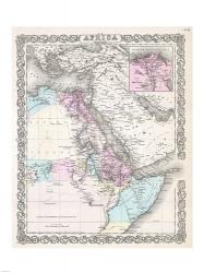 1855 Colton Map of Northeastern Africa | Obraz na stenu