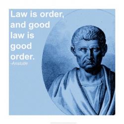 Aristotle Law Quote | Obraz na stenu