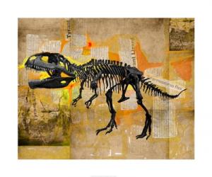 T Rex Skeleton Collage | Obraz na stenu