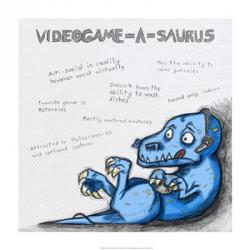 Videogame A Saurus | Obraz na stenu