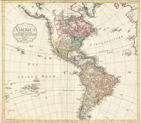 1795 D'Anville Wall Map of South America | Obraz na stenu