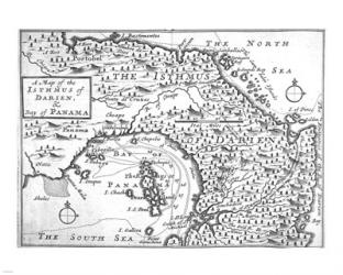 Map of the Isthmus of Darien and Panama | Obraz na stenu
