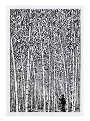 Man and Bamboo | Obraz na stenu