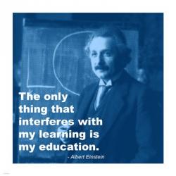 Einstein Education Quote | Obraz na stenu