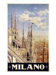 Milano Travel Poster | Obraz na stenu