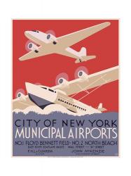 New York City municipal airports, 1937 | Obraz na stenu