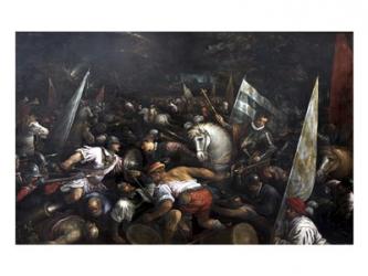 Battle Scene, Charles VIII recieving the crown of Napoli | Obraz na stenu