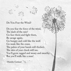 Hamlin Garland - Do You Fear the Wind | Obraz na stenu