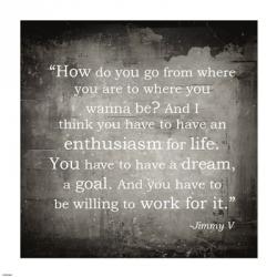 Enthusiasm Jimmy V Quote | Obraz na stenu