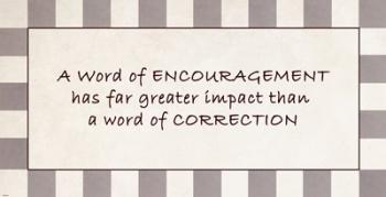 A Word of Encouragement | Obraz na stenu
