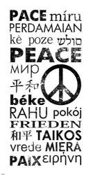 Peace in Different Languages | Obraz na stenu