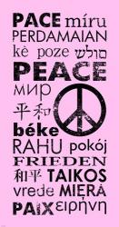Pink Peace Languages | Obraz na stenu