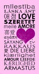 Pink Love Languages | Obraz na stenu