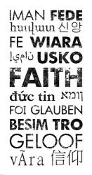 Faith Languages | Obraz na stenu